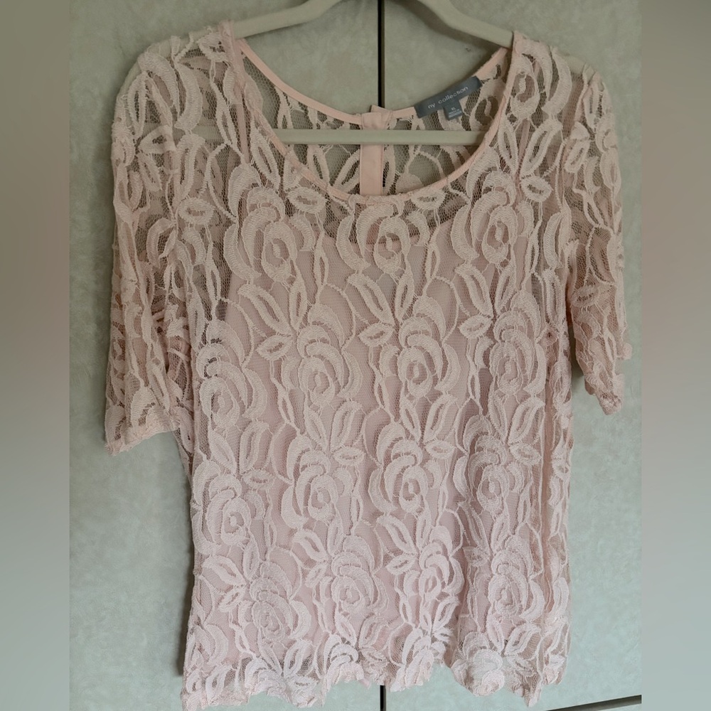 NY Collection Lace blouse